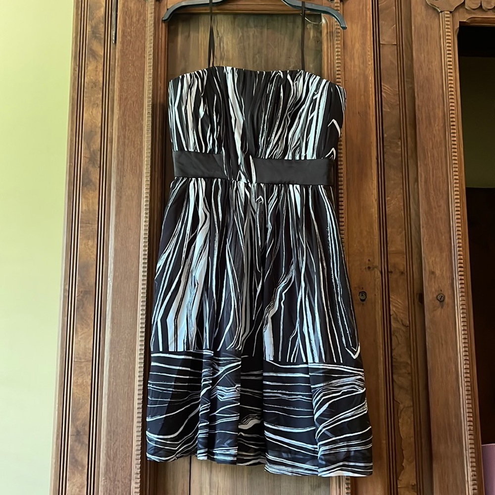 Max & Cleo, Black and White Dress, Size 2